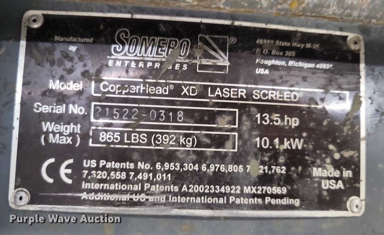 image for item NK9773 Somero CopperHead XD 3.0 laser screed