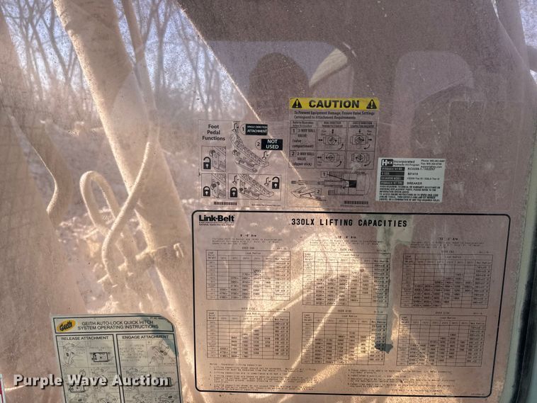 image for item OE9523 2006 Link-Belt 330LX excavator