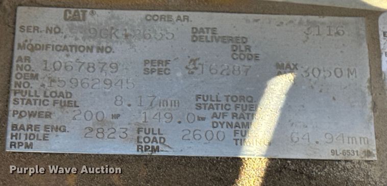 image for item OE9540 1995 Chevrolet Kodiak C6500 dump truck