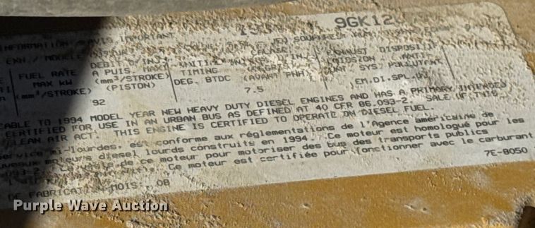 image for item OE9540 1995 Chevrolet Kodiak C6500 dump truck