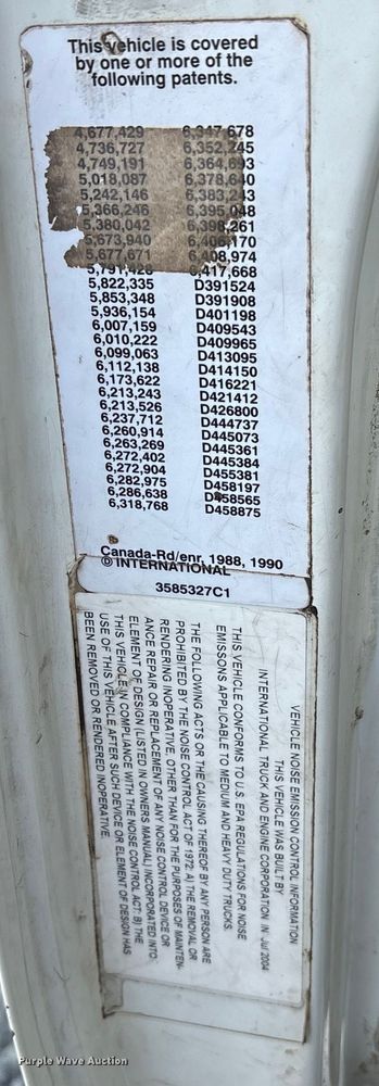 image for item YA1510 2005 International 7500  dump truck