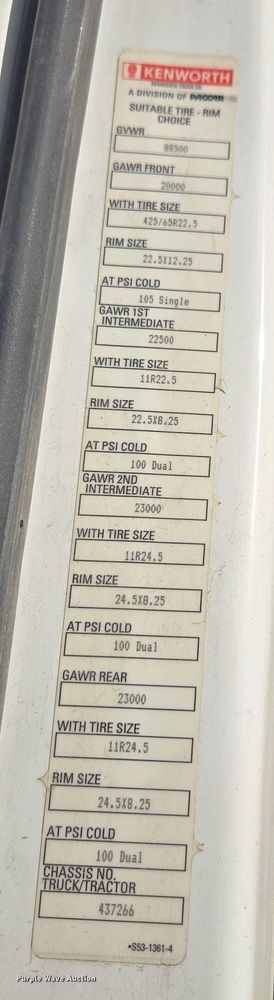 image for item YA1537 2021 Kenworth T880 dump truck