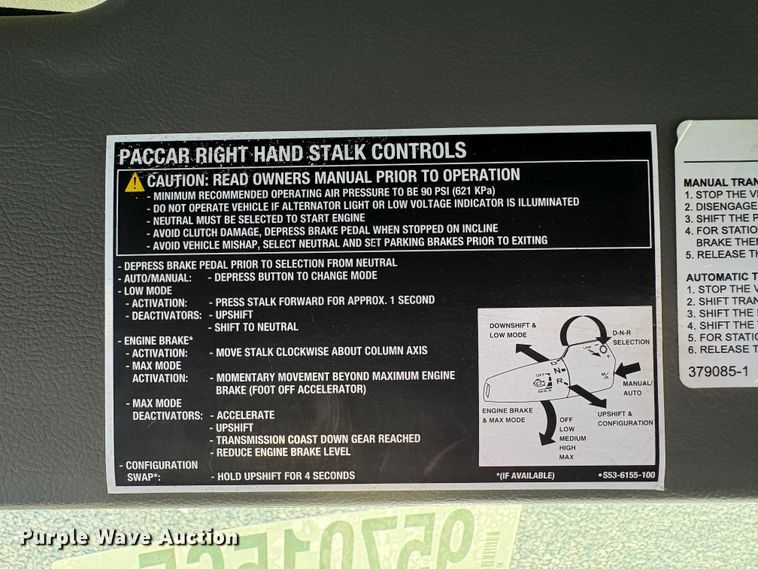 image for item YA1727 2018 Peterbilt 579  dump truck