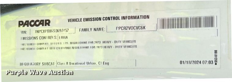 image for item YA2027 2025 Peterbilt 567 dump truck