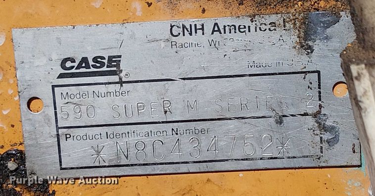 image for item YA2124 Case 590 SMS2 backhoe