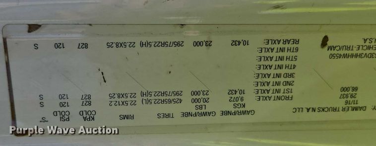 image for item YA2130 2017 Freightliner 114SD crane truck