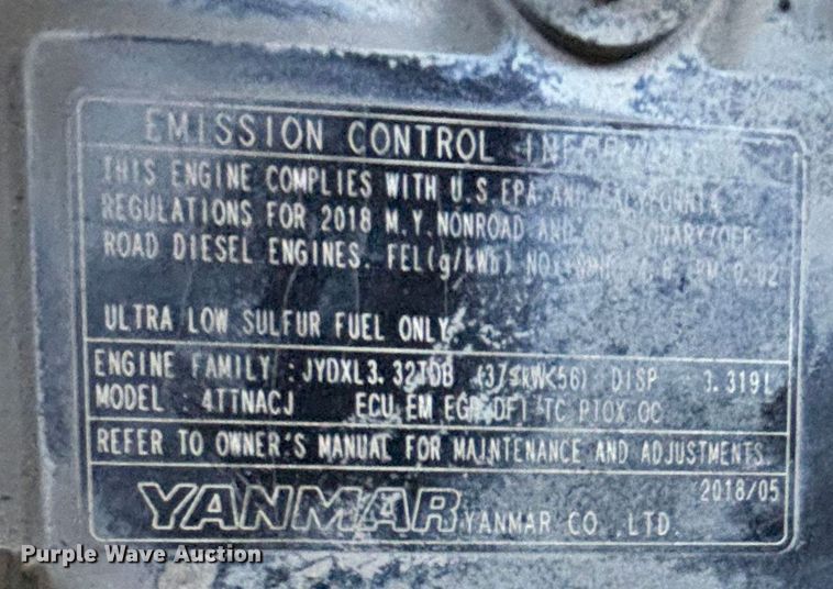 image for item YA2147 2018 John Deere 320G skid steer loader