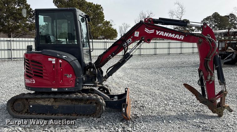 image for item YA2175 2022 Yanmar SV40 mini excavator