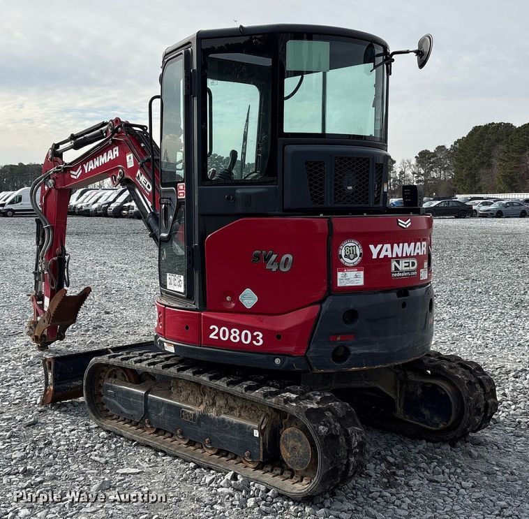 image for item YA2175 2022 Yanmar SV40 mini excavator