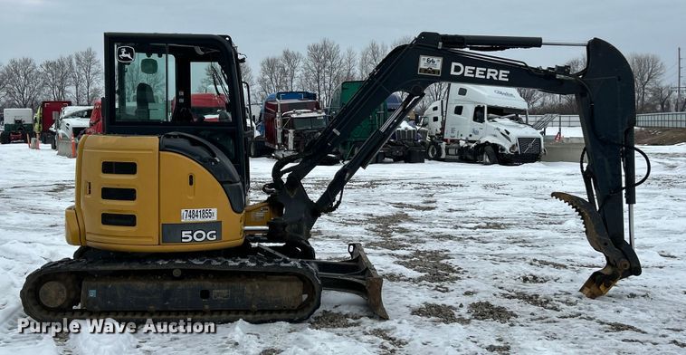 image for item YA2225 2015 John Deere 50G mini excavator