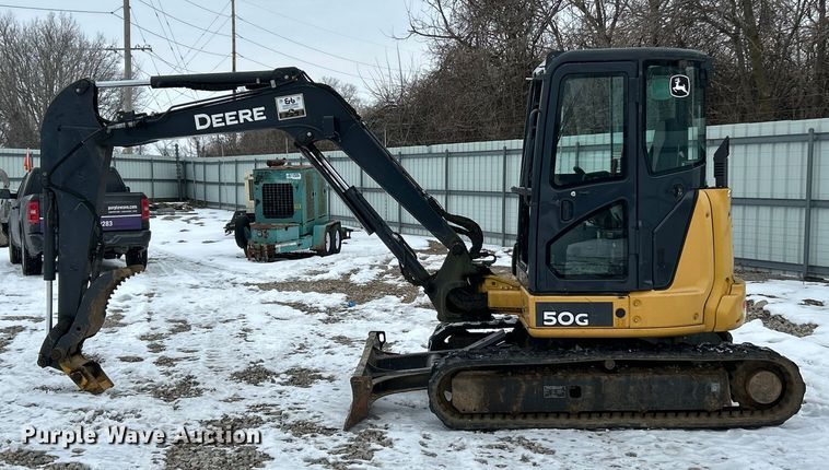 image for item YA2225 2015 John Deere 50G mini excavator