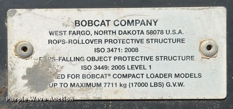 image for item YA2229 2022 Bobcat T595 tracked skid steer loader