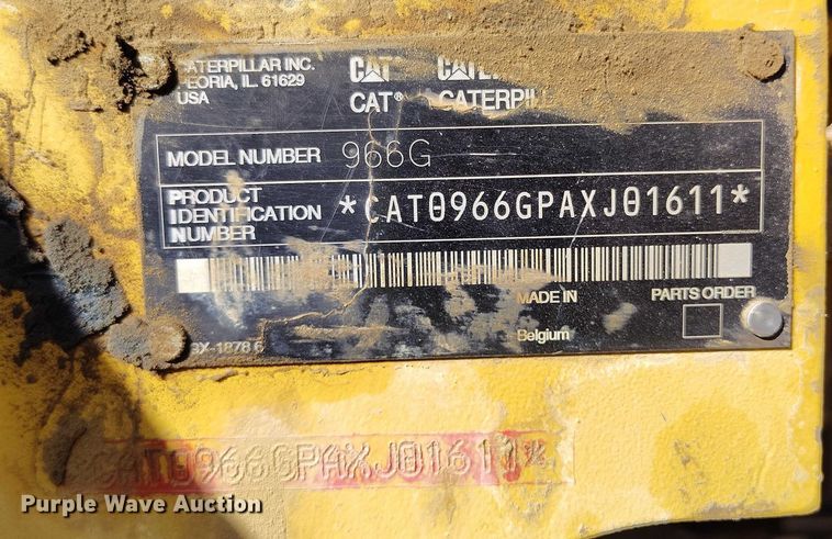 image for item YA2237 2004 Caterpillar 966G Series II wheel loader