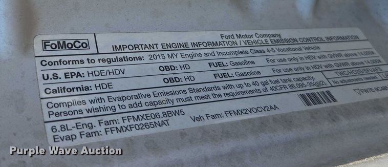 image for item YA2474 2015 Ford F450 Super Duty bucket truck