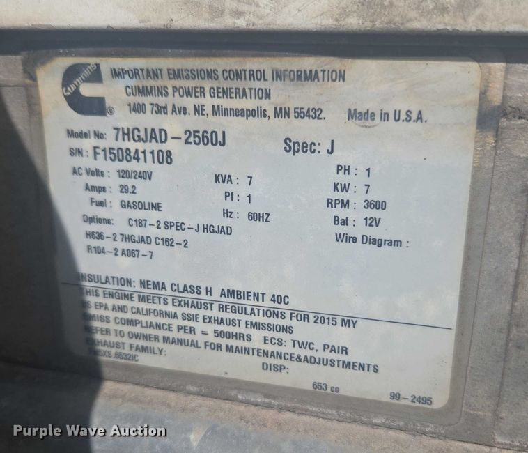 image for item YA2475 2015 Ford F450 Super Duty bucket truck