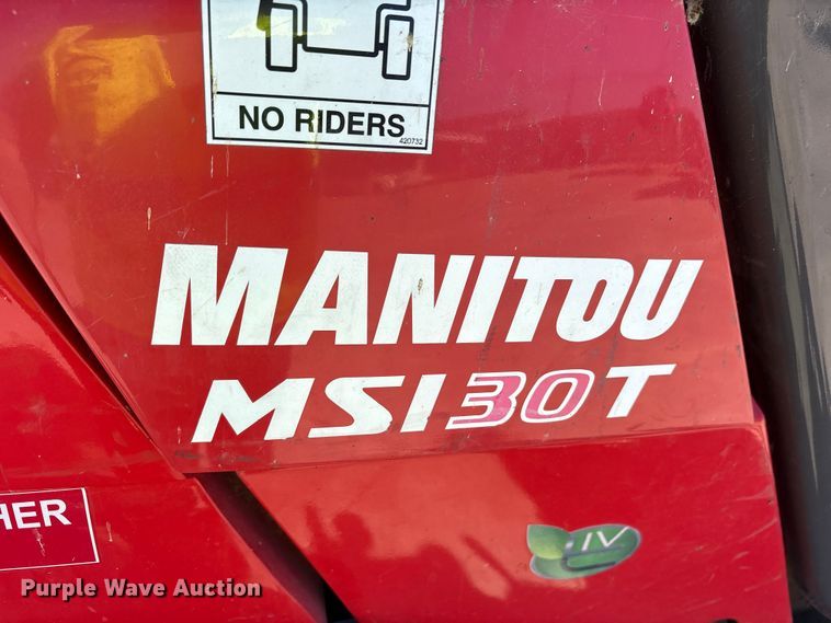 image for item YA2513 2016 Manitou MSI 30T forklift