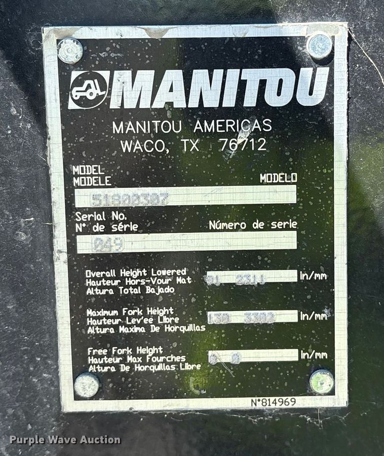 image for item YA2513 2016 Manitou MSI 30T forklift