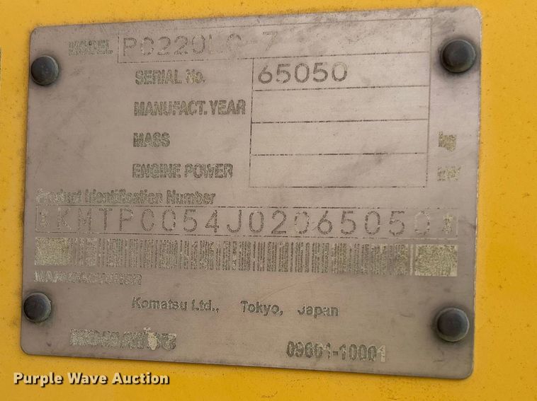 image for item YA2571 2004 Komatsu PC220LC-7 excavator