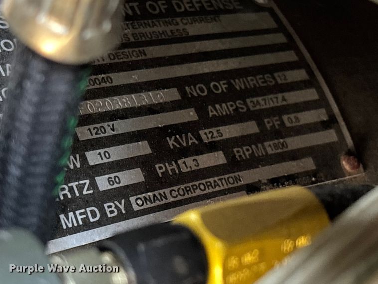 image for item DT0025 2002 MEP-8003A generator