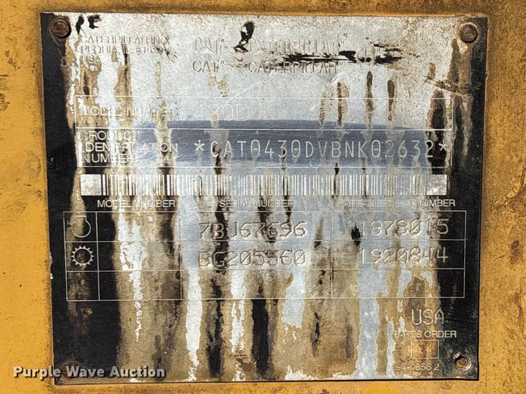 image for item DT0028 2002 Caterpillar 430D backhoe