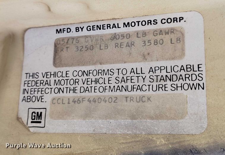 image for item DT0903 1976 Chevrolet Custom Deluxe C10  pickup truck