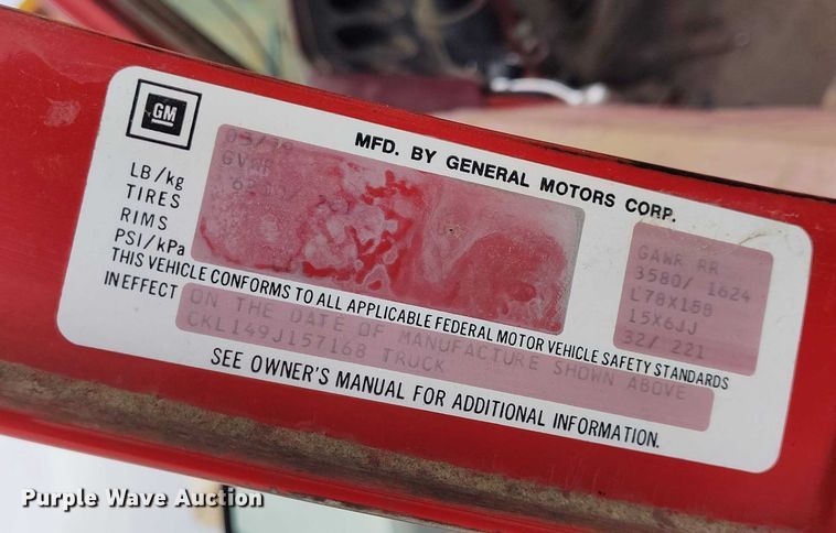 image for item DT0906 1979 Chevrolet Custom Deluxe K10 pickup truck