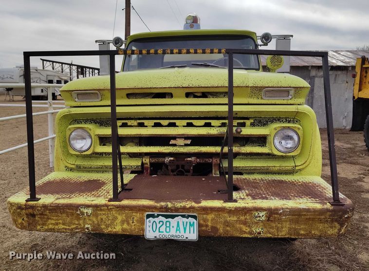 image for item DT0908 1964 Chevrolet C60 pumper fire truck