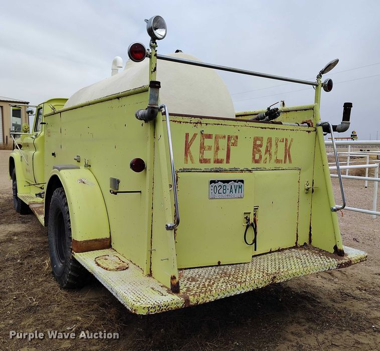 image for item DT0908 1964 Chevrolet C60 pumper fire truck