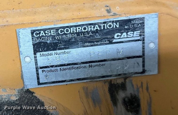 image for item DW4495 2008 Case 580 Super M backhoe