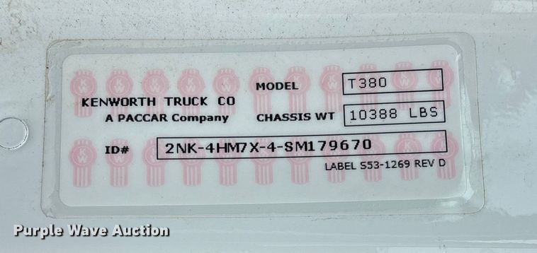 image for item DW7481 2025 Kenworth T600 grapple truck