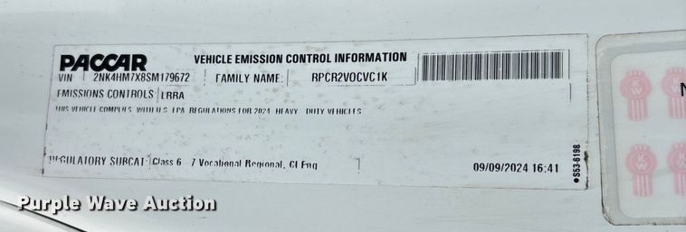 image for item DW7484 2025 Kenworth T600 grapple truck