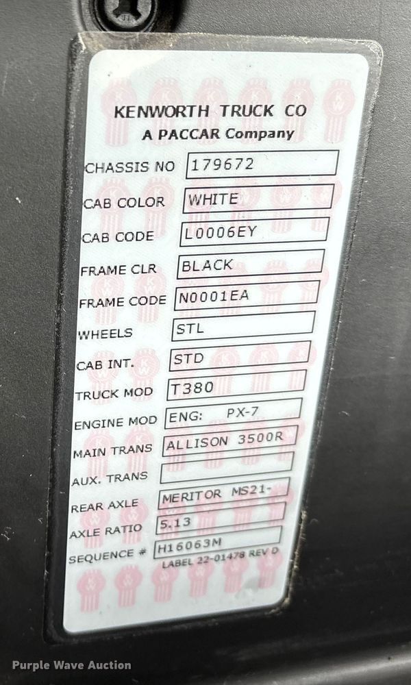 image for item DW7484 2025 Kenworth T600 grapple truck