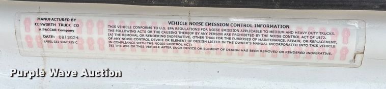 image for item DW7485 2025 Kenworth T600 grapple truck