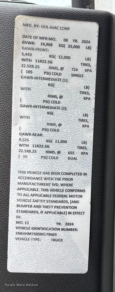 image for item DW7485 2025 Kenworth T600 grapple truck