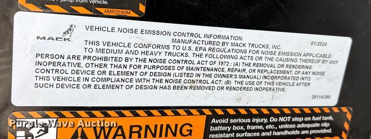 image for item DW7487 2025 Mack LR refuse truck