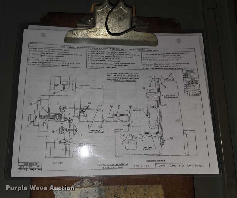 image for item DZ3843 Devlieg  3B48 Spiramatic milling machine