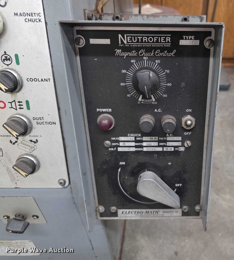 image for item DZ3845 Okamoto Accugar 124N  surface grinder