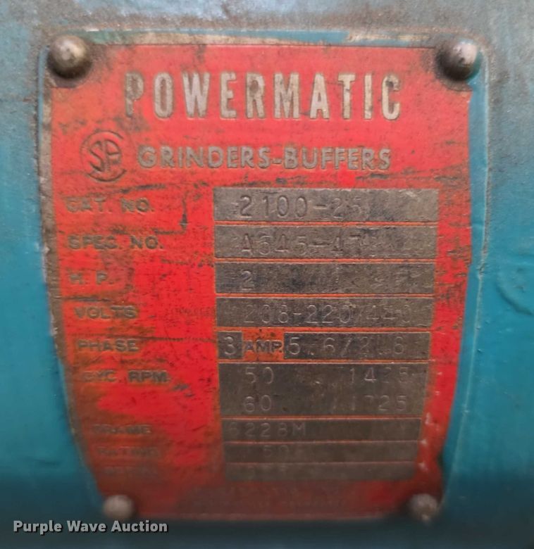 image for item DZ3850 Powermatic  dual grinder with stand