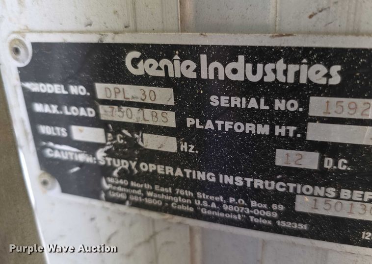 image for item DZ3853 Genie Dual DPL30 vertical lift