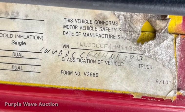 image for item DZ4299 1987 White quint fire truck