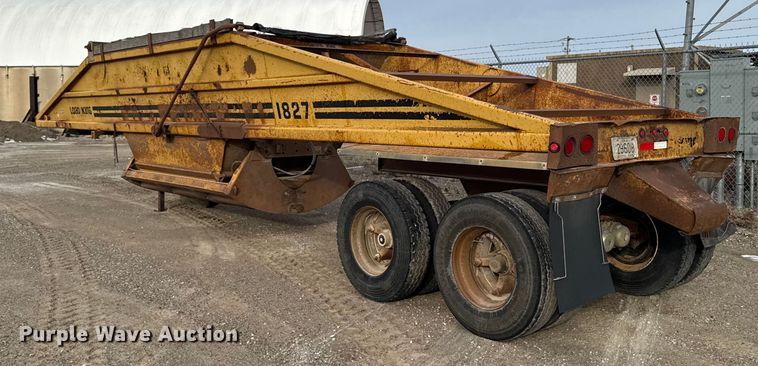 image for item EA2225 1988 Load King  1827 bottom dump trailer