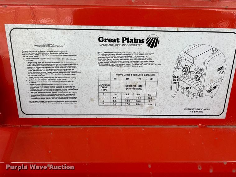 image for item EJ7797 Land Pride NTS2507 grain drill