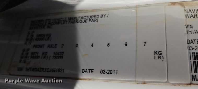 image for item EO4994 2012 International 7400 sewer jetter truck