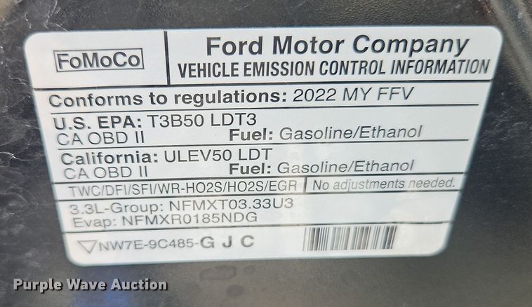 image for item EO7011 2022 Ford Explorer Police Interceptor SUV