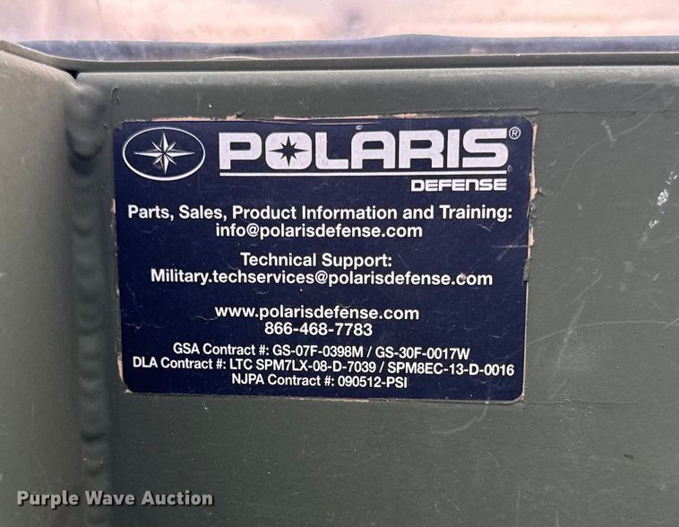image for item ER0373 2015 Polaris Defense Dagor utility vehicle