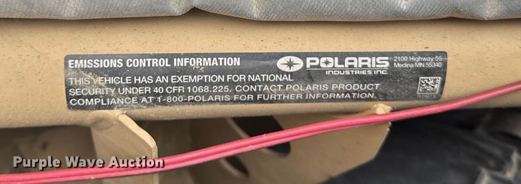 image for item ER0373 2015 Polaris Defense Dagor utility vehicle