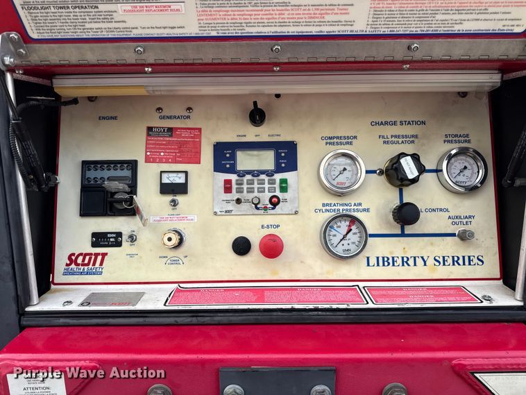 image for item ER0375 2008 Scott Health & Safety SCBA fill trailer