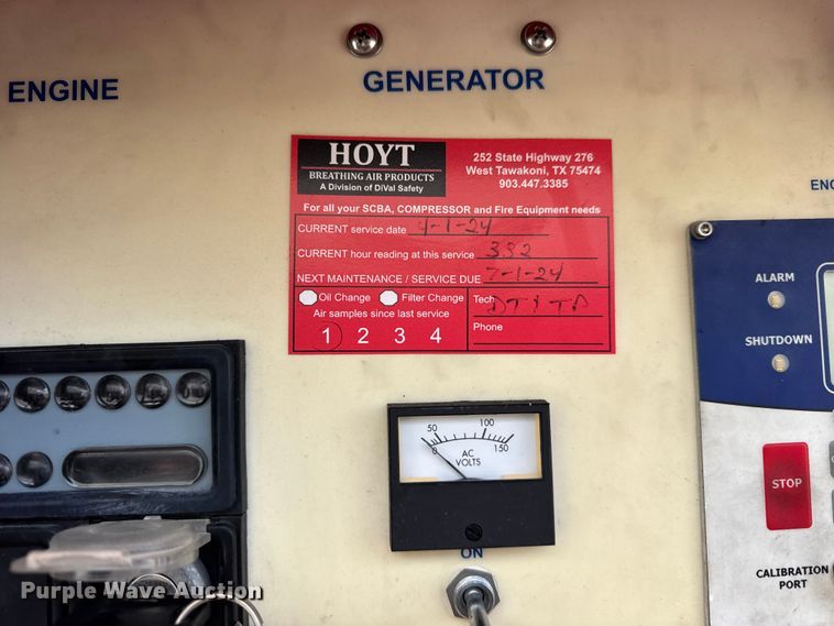 image for item ER0375 2008 Scott Health & Safety SCBA fill trailer