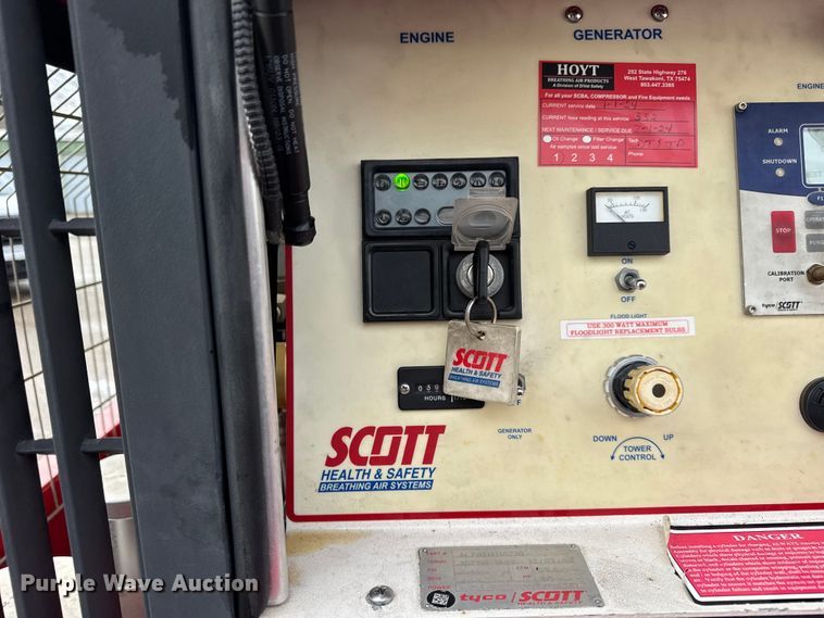 image for item ER0375 2008 Scott Health & Safety SCBA fill trailer