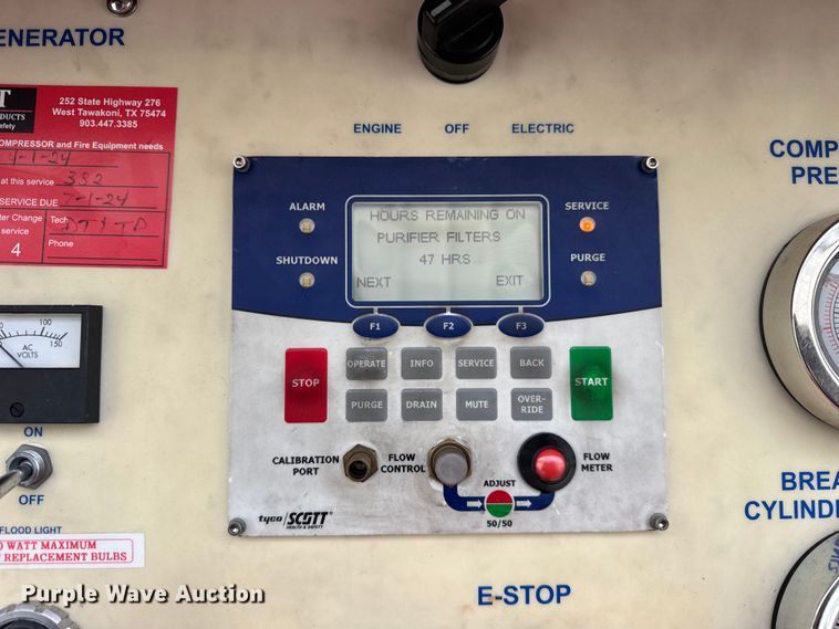 image for item ER0375 2008 Scott Health & Safety SCBA fill trailer